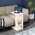 [en.casa] Bijzettafel Siikainen laptoptafel op wielen 44x29x, Huis en Inrichting, Tafels | Bijzettafels, Verzenden, Nieuw