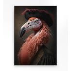 *WOONWINKEL* Urban Cotton Flamingo Wandkleed In Frame S 80x1, Huis en Inrichting, Woonaccessoires | Overige, Verzenden, Nieuw