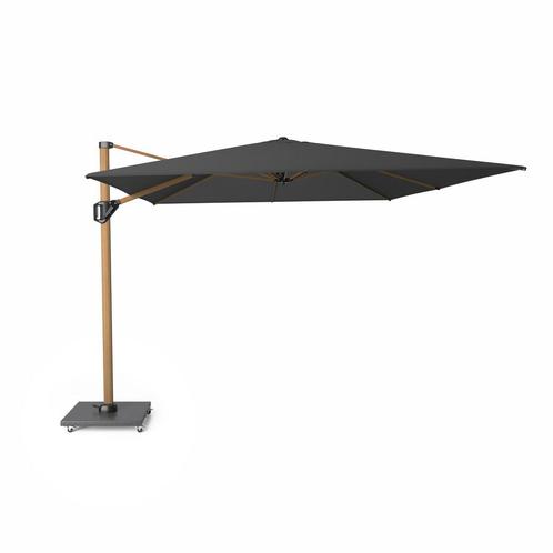 Challenger T1 premium zweefparasol 400x300 cm teak mast, Tuin en Terras, Parasols, Nieuw, Ophalen of Verzenden