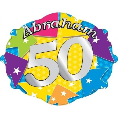 Kroonschilden Abraham 50 jaar - 50 Abraham versiering, Hobby en Vrije tijd, Feestartikelen, Ophalen of Verzenden