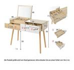 Compacte Kaptafel met Spiegel en Slimme Opbergruimte, Verzenden, Nieuw