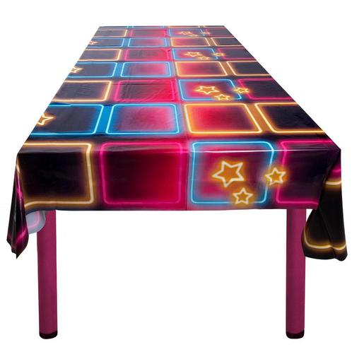 Disco Fever Tafelkleed 1,8m, Hobby en Vrije tijd, Feestartikelen, Nieuw, Verzenden