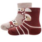 Babysokjes met Wasbeertjes Bruin/Beige - Dubbelpak - Ewers-1, Kinderen en Baby's, Babykleding | Schoentjes en Sokjes, Meisje, Nieuw