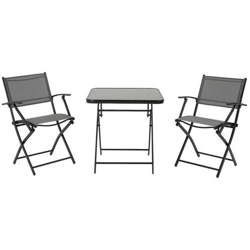 TRUUSK Balkonset Opvouwbaar Voor 2 Personen Zitgroep Met Taf, Tuin en Terras, Overige Tuin en Terras, Nieuw, Verzenden