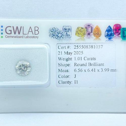 Zonder Minimumprijs - 1 pcs Diamant (Natuurlijk) - 1.01 ct -, Sieraden, Tassen en Uiterlijk, Edelstenen