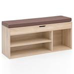 Schoenenbank 104x51x32 cm garderobe zitbank stoffen gangbank, Verzenden, Nieuw