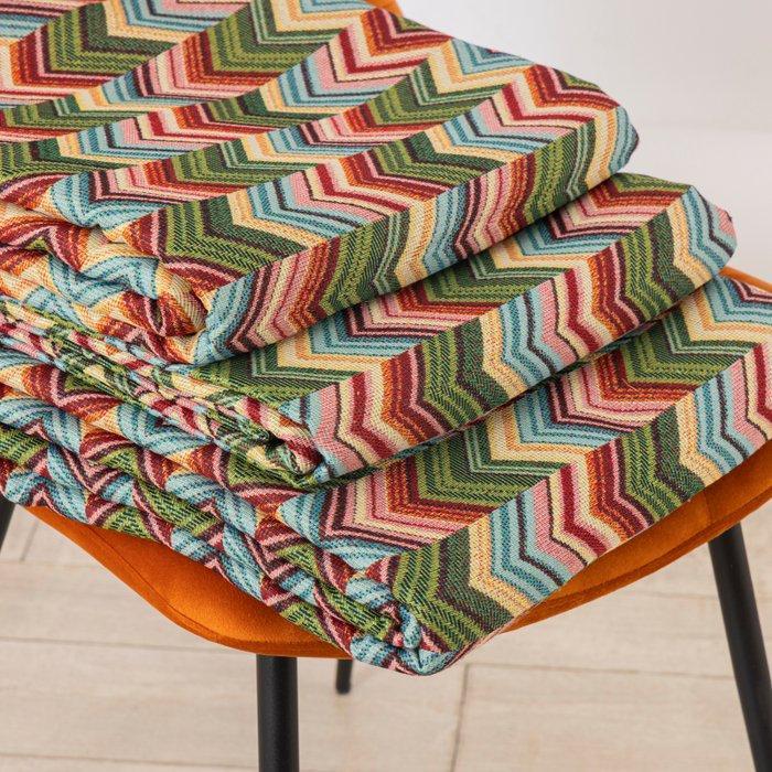 Gobelin Chevron multicolor stof – Missoni-stijl - Textiel -, Antiek en Kunst, Curiosa en Brocante