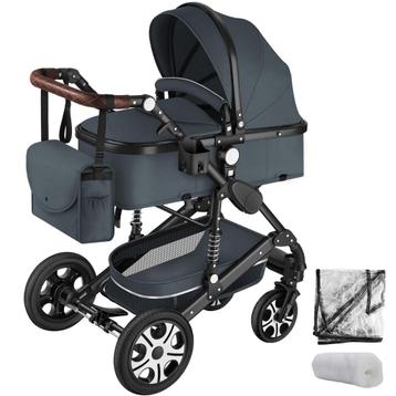 Combi-kinderwagen Mats, opvouwbaar, 5-puntsgordel - antracie beschikbaar voor biedingen