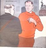 Henk Spansier als levende les voor Mussert op spotprent, Verzenden