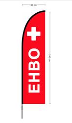 Beachvlag EHBO ontwerp 2 rood doek 60x240cm, hoogte zonder, Diversen, Nieuw