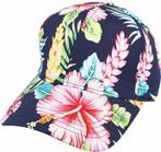Cap Pet Baseball Tropische Bloemen Patroon Maat 54cm - 58..., Verzenden, Nieuw