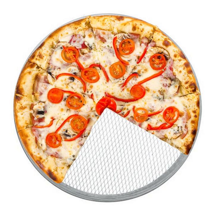 GGM Gastro | Pizzarooster - Aluminium geperforeerd - Ø 30 cm, Witgoed en Apparatuur, Grillplaten, Verzenden