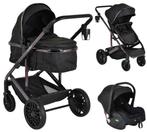Moni All Road Black 3-in-1 Combi Kinderwagen incl. i-Size, Verzenden, Nieuw
