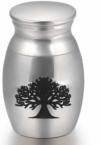 Mini urn rvs tree of life zilver Graveren is mogelijk, Huis en Inrichting, Overige Huis en Inrichting, Nieuw