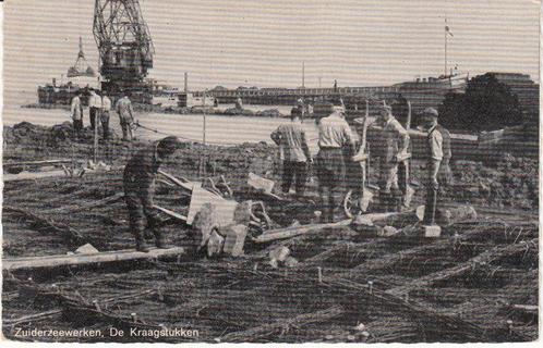 HARDERWIJK - Zuiderzeewerken de Kraagstukken, Verzamelen, Ansichtkaarten | Nederland, Verzenden