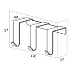 Tiger Rack Basic Deurhaak 40 mm RVS Geborsteld, Ophalen of Verzenden, Nieuw