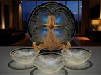 René Lalique Coquille Shell Opalcent - Bord (4) - Coquille, Antiek en Kunst, Kunst | Designobjecten
