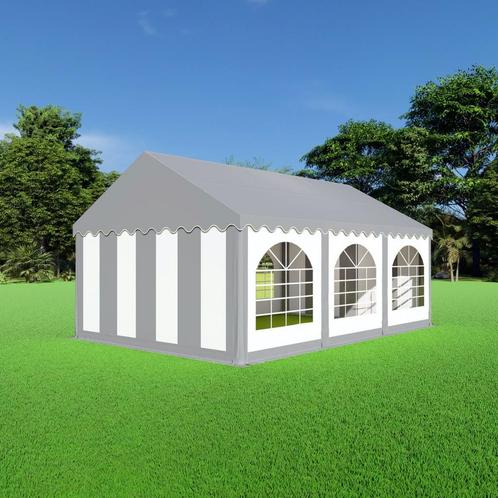 Partytent 4x6  PVC - Premium | Grijs dak | Grijswitte, Tuin en Terras, Partytenten, 4 tot 6 meter, 5 tot 8 meter, 2 meter of meer