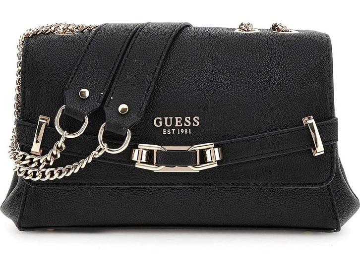 GUESS Silvye Convertible Xbody Flap Bag - Schoudertas met 4, Sieraden, Tassen en Uiterlijk, Tassen | Schoudertassen, Zo goed als nieuw
