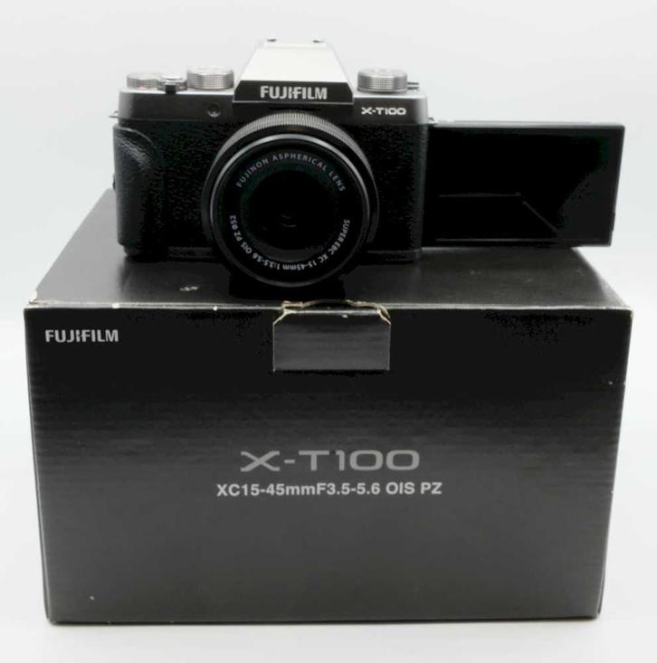 Fujifilm X-T100+ XC15-45mm OCCASION (054), Audio, Tv en Foto, Fotocamera's Digitaal, Zo goed als nieuw, Ophalen of Verzenden