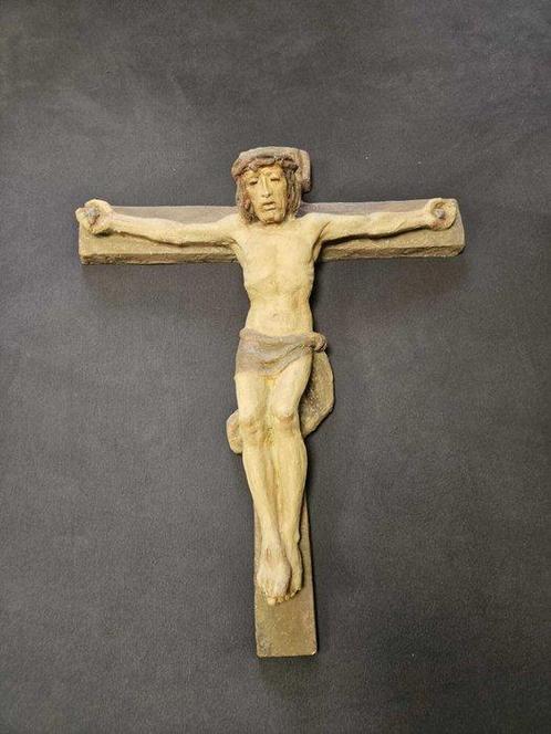 Kruis - Klei - 1850-1900 - 57,5 cm, Antiek en Kunst, Kunst | Niet-Westerse kunst