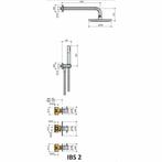 Thermostatische Inbouw Douche Set Laddy Met 2 Stopkranen Ibs, Ophalen of Verzenden, Nieuw