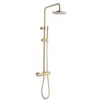 Regendouche Sanilux Opbouw 20 cm Met Staafdouchekop Goud, Doe-het-zelf en Verbouw, Sanitair, Ophalen of Verzenden, Nieuw, Kraan