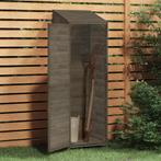 Tuinschuur 55x52x174,5 cm massief vurenhout antracietkleurig, Verzenden, Nieuw