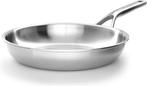 KitchenAid Multi-Ply RVS Koekenpan - ø24 cm - inductie, Huis en Inrichting, Keuken | Potten en Pannen, Verzenden, Nieuw