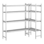 GGM Gastro | Aluminium stellingset (geanodiseerd) - L-vorm -, Verzenden, Nieuw in verpakking