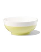 HEMA Schaal Ø15cm Tafelgenoten new bone wit met lichtgroen, Verzenden, Nieuw