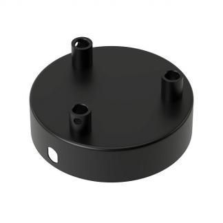 Plafondkap | Calex (Rond, 3 lampen, Mat zwart), Huis en Inrichting, Lampen | Hanglampen, Nieuw, Verzenden