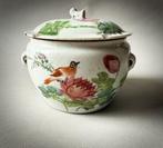 Famille rose porseleinen pot met deksel, Qing-dynastie, eind