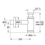 Bekersifon Grohe Others Verstelbaar Warm Sunset Geborsteld, Doe-het-zelf en Verbouw, Sanitair, Ophalen of Verzenden, Nieuw