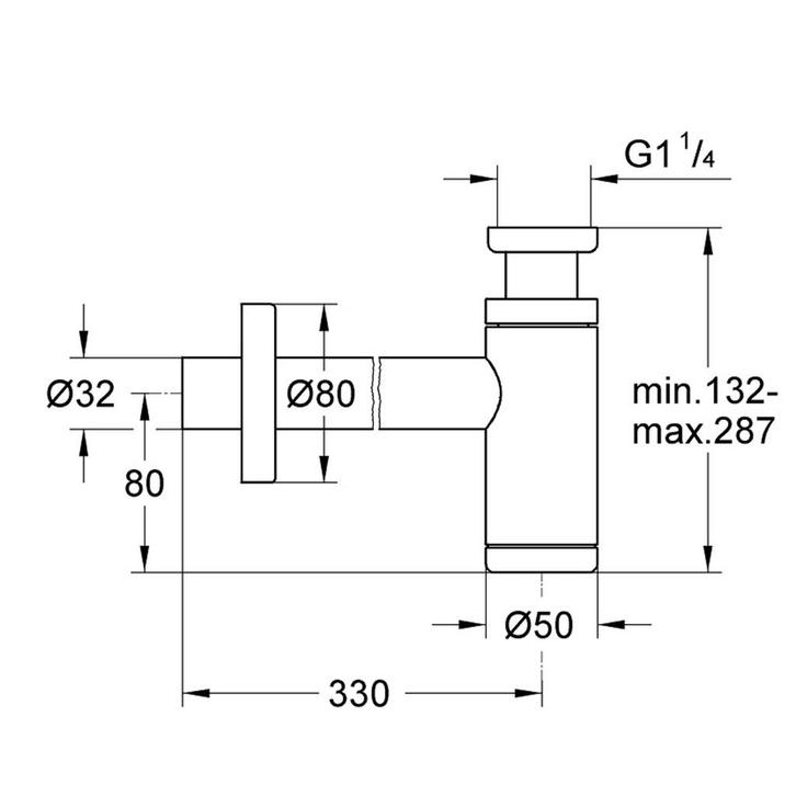 Bekersifon Grohe Others Verstelbaar Warm Sunset Geborsteld, Doe-het-zelf en Verbouw, Sanitair, Ophalen of Verzenden
