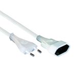 VB Extend Euroverlengsnoer 2x0.75mm2 - 2 Meter - Wit, Doe-het-zelf en Verbouw, Elektra en Kabels, Verzenden, Nieuw
