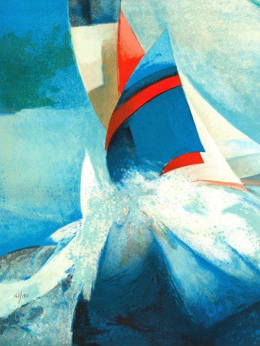Claude Gaveau (1940) - Voilier en mer, Antiek en Kunst, Antiek | Overige Antiek