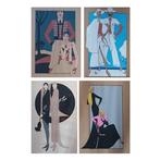 Walter Albini (1941-1983) - Lotto di 4 opere con Modelle