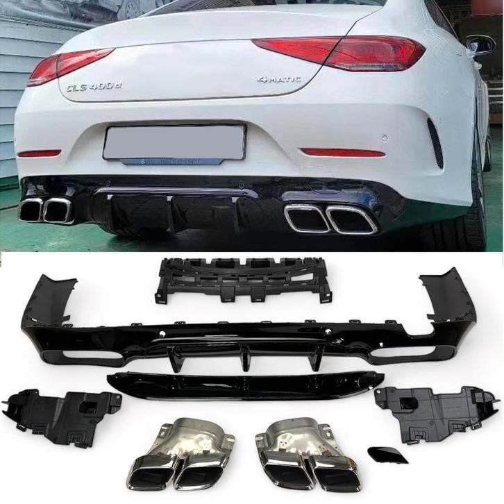Sport Diffuser geschikt voor Mercedes CLS-Klasse C257 + uitl, Auto-onderdelen, Carrosserie en Plaatwerk, Nieuw, Ophalen of Verzenden