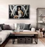 I_KONIQ - White and Black De Lempicka fashion style woman, Nieuw