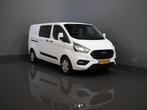 Ford Transit Custom 340 2.0 TDCI 130 pk L2 Dubbel Cabine DC, Stof, Gebruikt, Euro 6, Wit