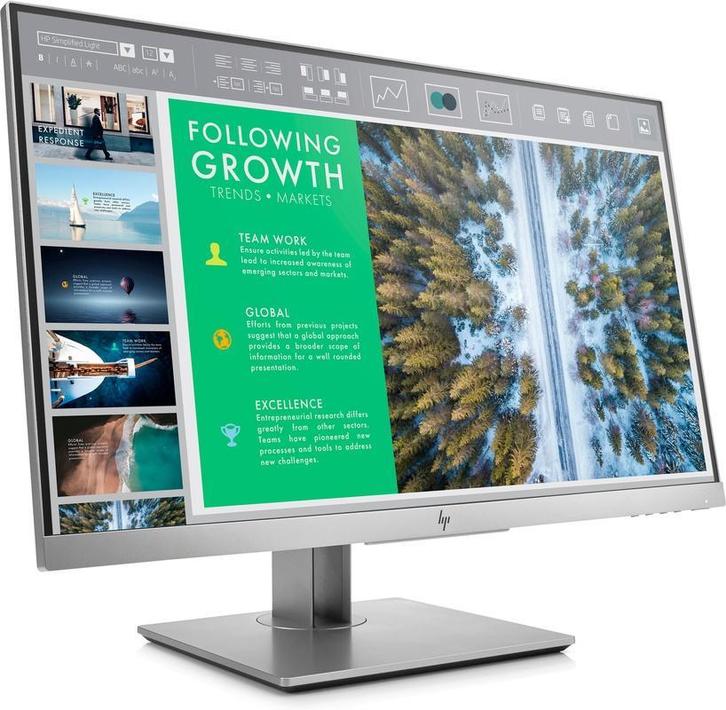 HP EliteDisplay E243i (1FH49AA) Zilver FHD IPS Edge-lit 5MS, Computers en Software, Monitoren, LED, In hoogte verstelbaar, Draaibaar