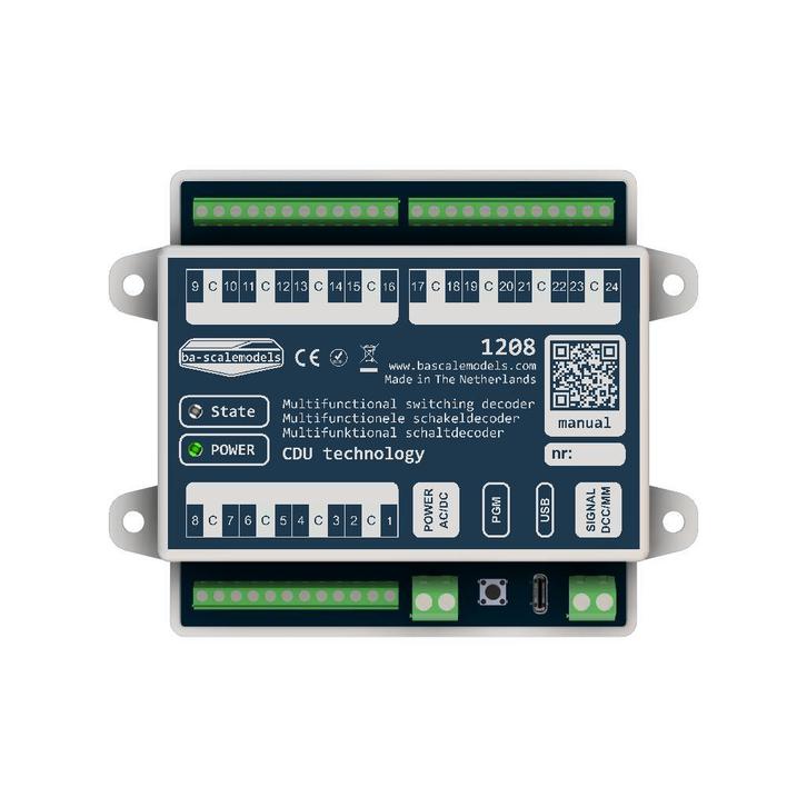 Multifunctionele schakeldecoder 24 outputs, Hobby en Vrije tijd, Modeltreinen | Overige schalen, Gelijkstroom of Wisselstroom