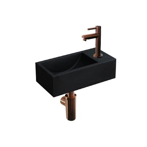 Sani Royal Quartz Zwart Fonteinset Mini met Kraan,, Tuin en Terras, Waterpartijen en Fonteinen