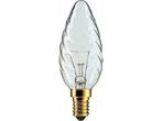 Gloeilampen 40 watt E14 fitting kaarslamp helder gedraaid, 30 tot 60 watt, Gloeilamp, E14 (klein), Nieuw