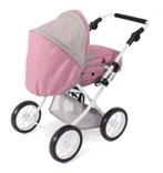 Poppenwagen Leni combi (roze /taupe/beer), Kinderen en Baby's, Speelgoed | Poppen, Nieuw, Overige typen, Ophalen of Verzenden