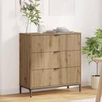 vidaXL Dressoir artisanaal eikenkleurig 79.5 x 33 x 82 cm, Huis en Inrichting, Kasten | Dressoirs, Verzenden, Nieuw, Overige houtsoorten