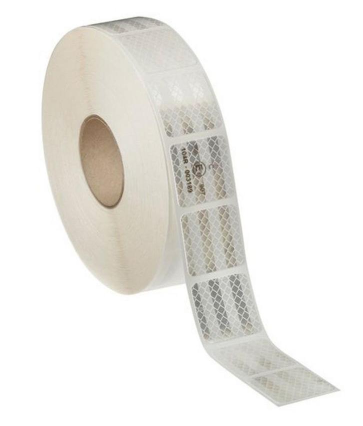 Reflecterende Tape Wit - Flexibele Ondergrond - 5x5 cm Stick, Auto diversen, Auto-accessoires, Nieuw, Ophalen of Verzenden