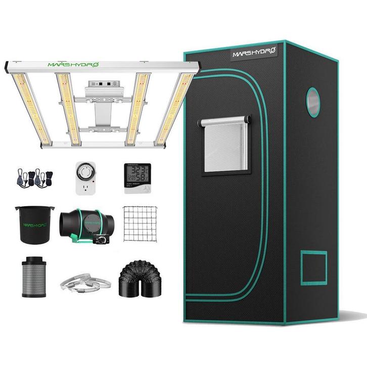 Mars Hydro Growers Kit FC E 3000 Full Grow 100x100x180cm, Tuin en Terras, Kweekspullen, Overige typen, Nieuw, Verzenden