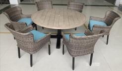 MaxxGarden Diningset tuinset rattan 6pers (Tuinmeubelen), Tuin en Terras, Tuinsets en Loungesets, Nieuw, Verzenden